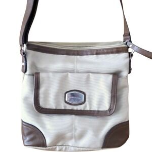Franco Sarto Brown and Tan Womans Crossbody Bag‎